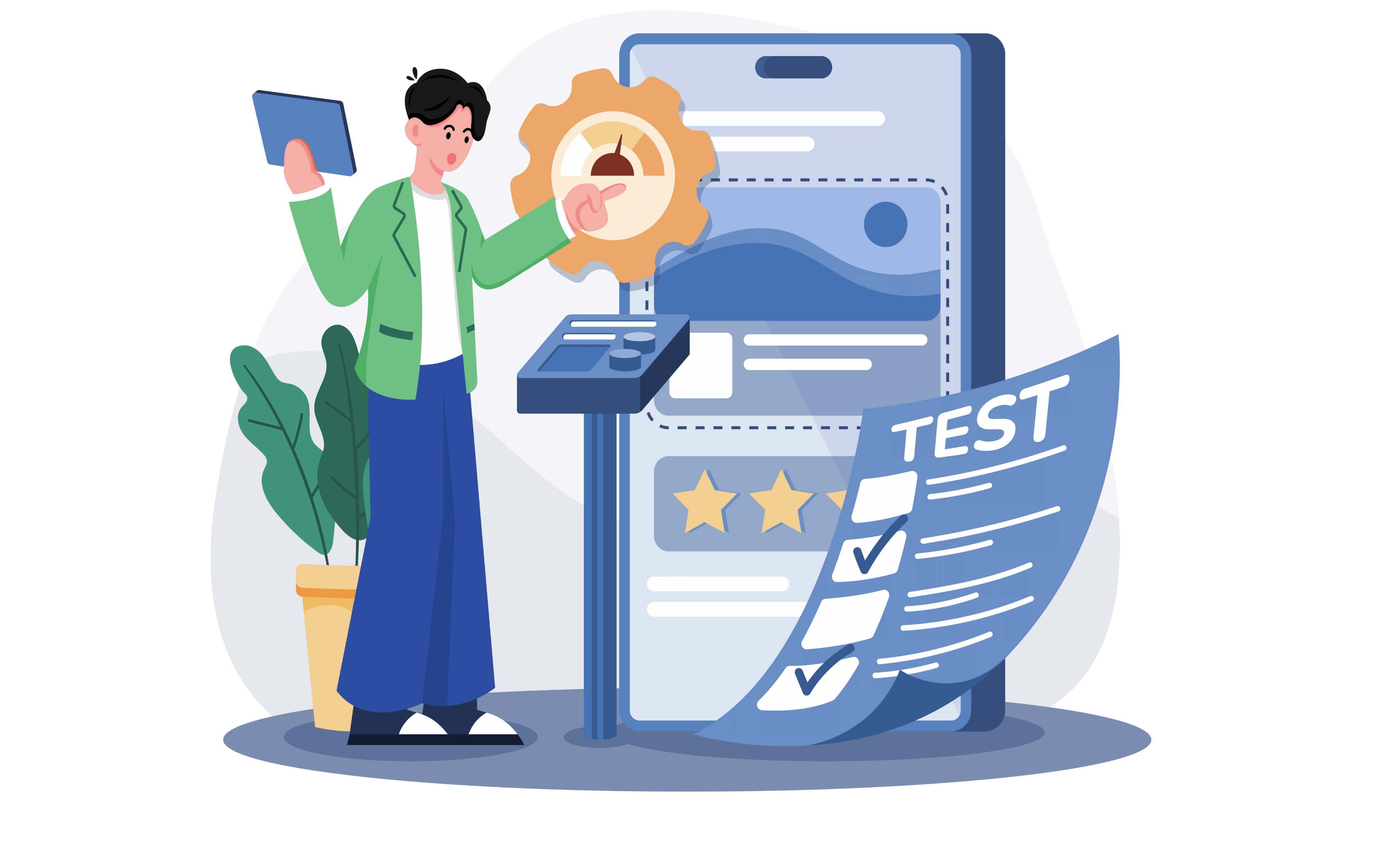 Home Page Black Illustrated Digital Marketing Hero Section Desktop Prototype 1